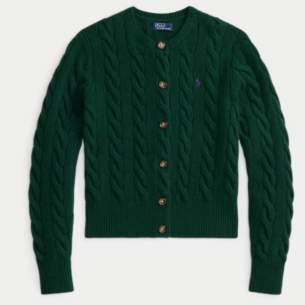 Ralph Lauren Olive Knit Sweater